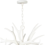 Antler Chandelier - White