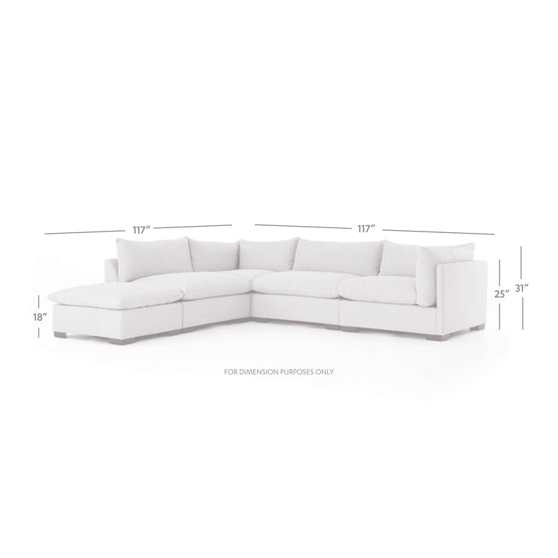 Westwood 4 Piece Sectional - Bennett Moon