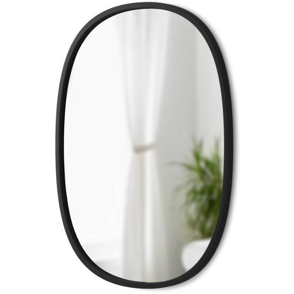 Black Hub Mirror - Oval