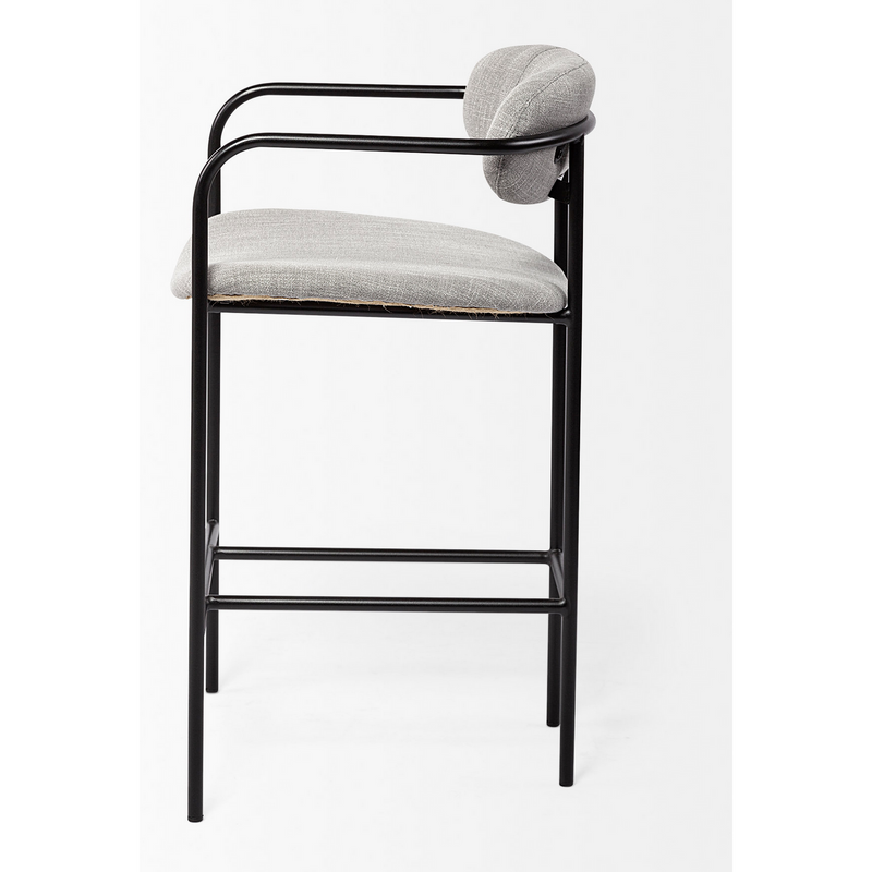 Parker Grey Fabric Counter Stool