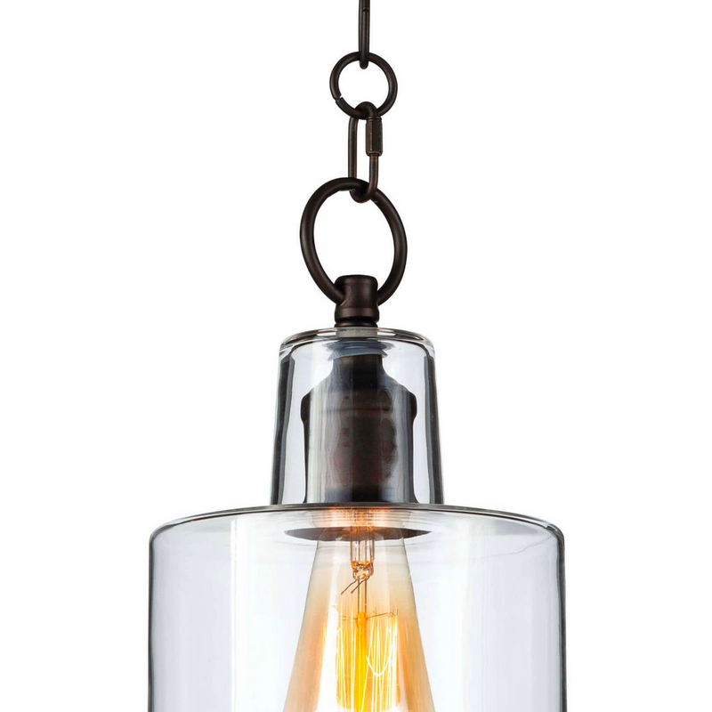 Dutch Glass Pendant - Rubbed Bronze