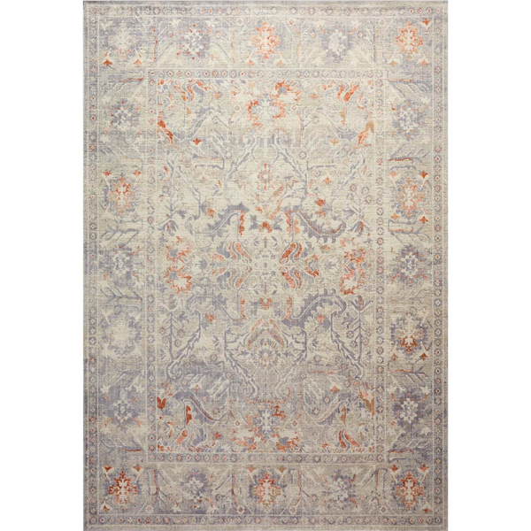 Rosemarie Area Rug in Oatmeal and Lavender