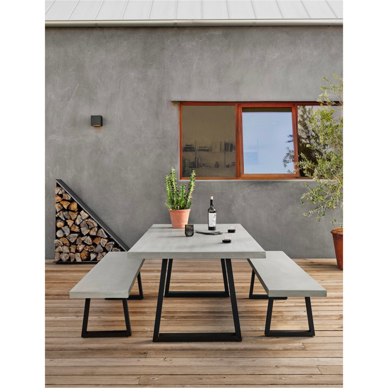 Cyrus Outdoor Dining Table - Grey