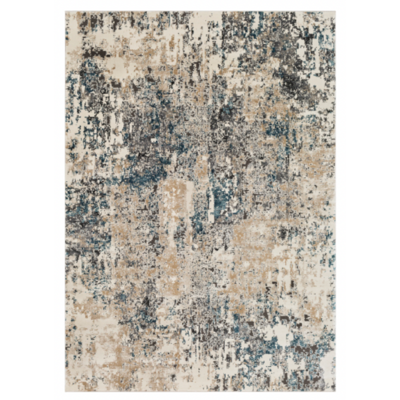 Pune Area Rug- Tan/Charcoal/Beige