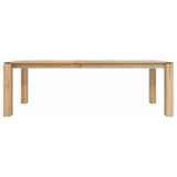 Oak Slice Extendable Dining Table