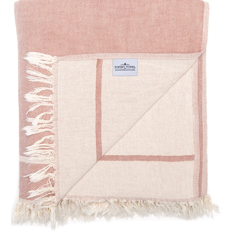 Tofino Towel Co - Turkish Throw 100% cotton The Endeavour- Rosewood