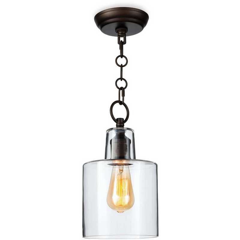 Dutch Glass Pendant - Rubbed Bronze