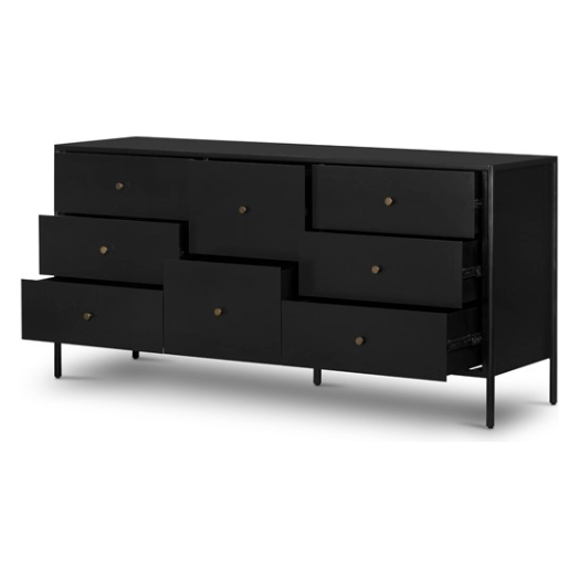 Soto 8 Drawer Dresser in Black