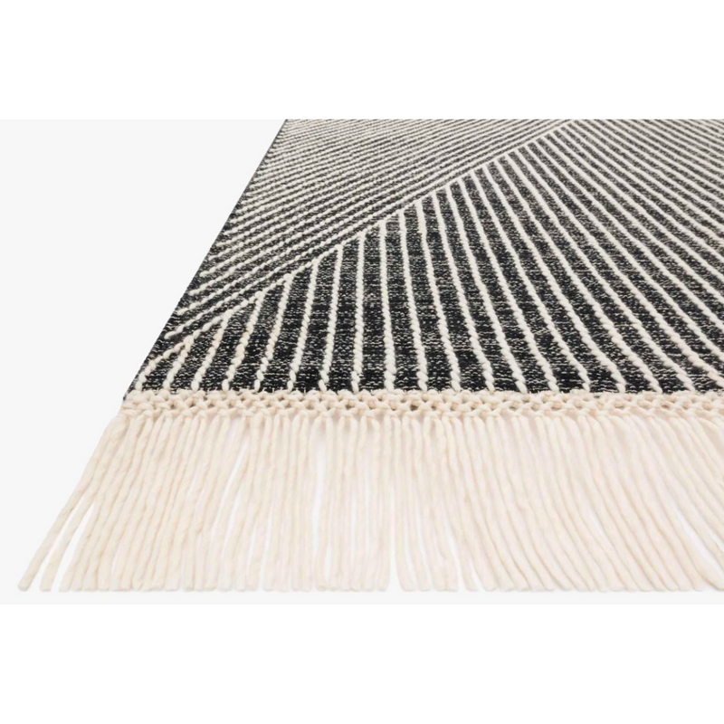 Newton Area Rug - Charcoal and Ivory