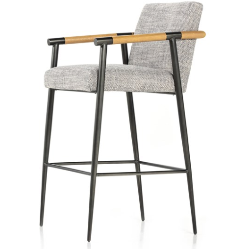 Rowen Bar Stool in Thames Raven