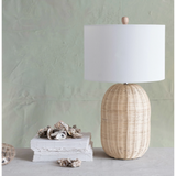 Wicker Table Lamp