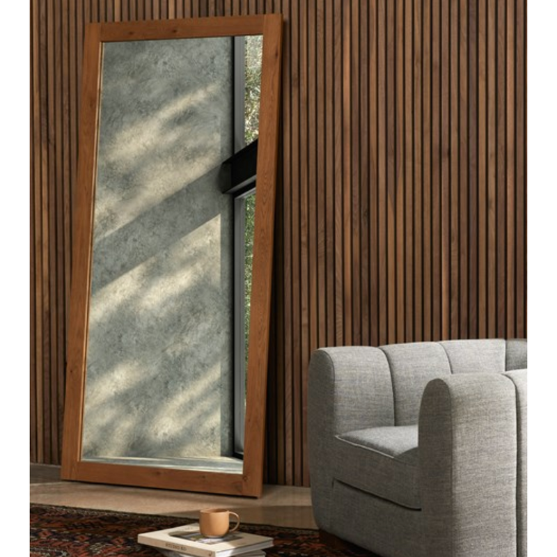 Pickford Floor Mirror-Dusted Oak Veneer