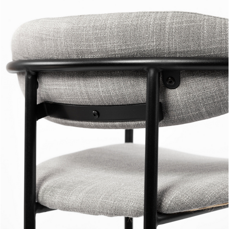 Parker Grey Fabric Counter Stool