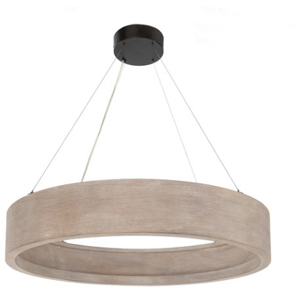 Baum Small Chandelier in Bushed Oak