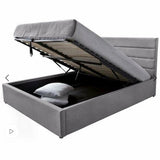 Justin Storage Bed in Greige