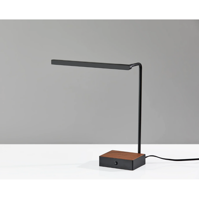 Sawyer LED Charging Desk Lamp in Black