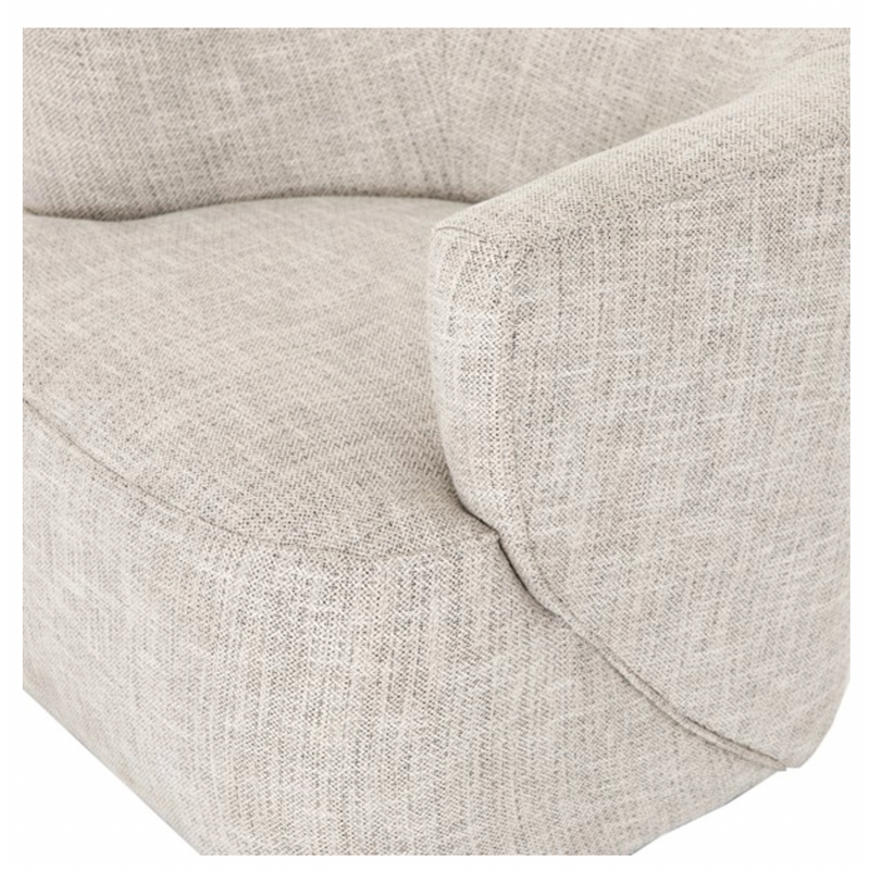 Mila Swivel Chair in Brazos Dove